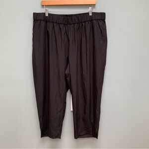 Eileen Fisher Slouchy Cropped Pants Tencel Black 1X
